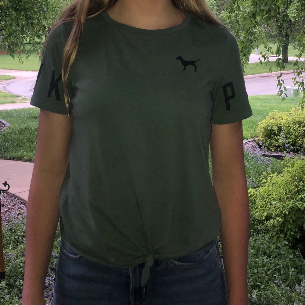 Olive Green PINK shirt